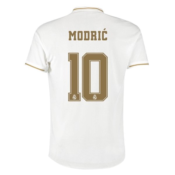 Camiseta Real Madrid NO.10 Modric Replica Primera Ropa 2019/20 Blanco